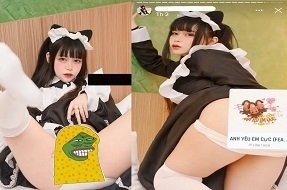 sex clip Gia Hân cosplay hầu gái nhìn cực ngon