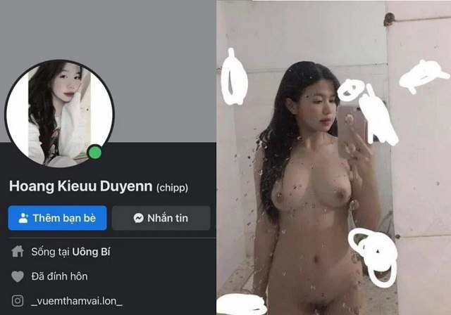 không che:Hoàng Kiều Duyên lộ vú căng tròn